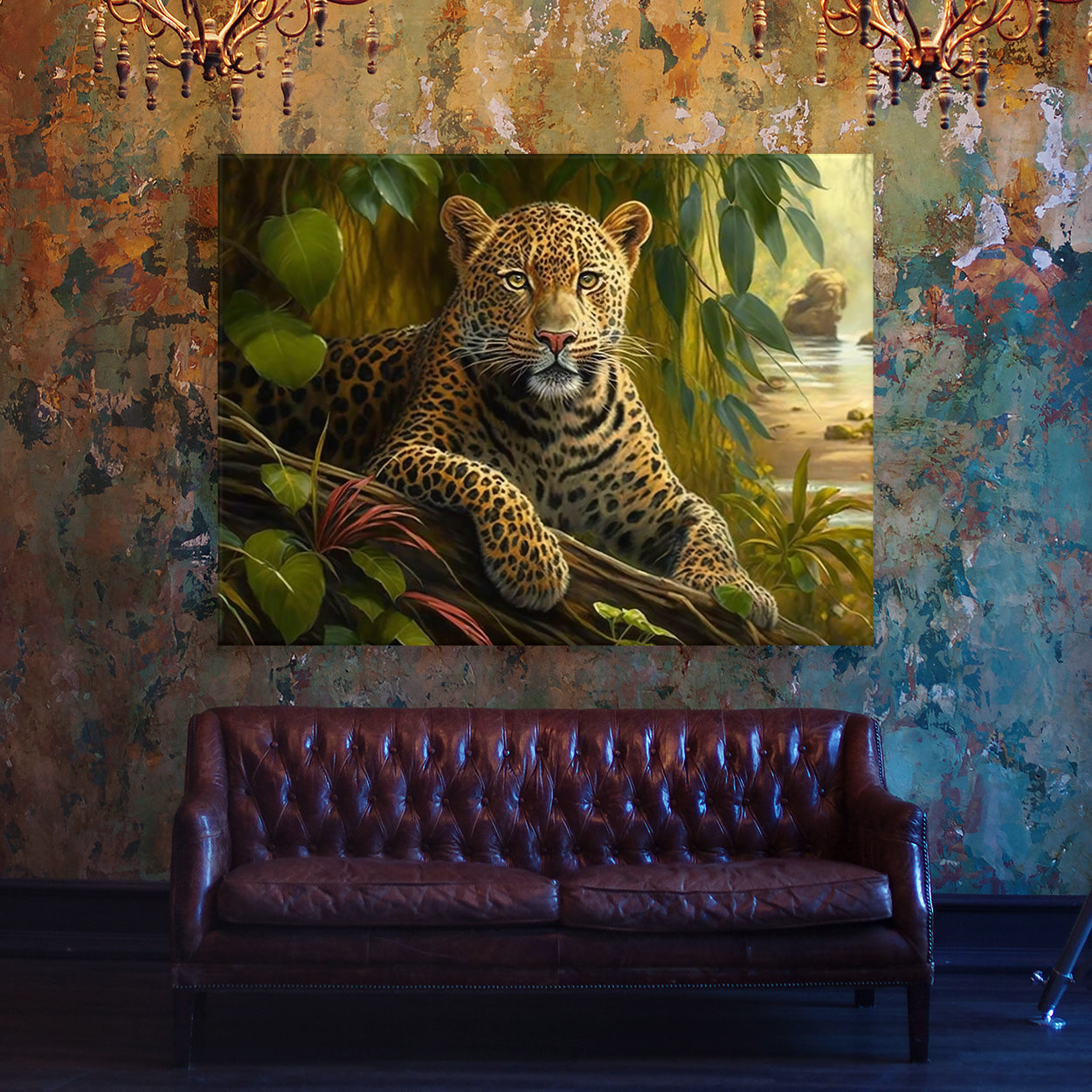 Leopard Realistic Jungle 11 Wall Art