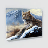 Leopard Realistic Snow 27 Wall Art