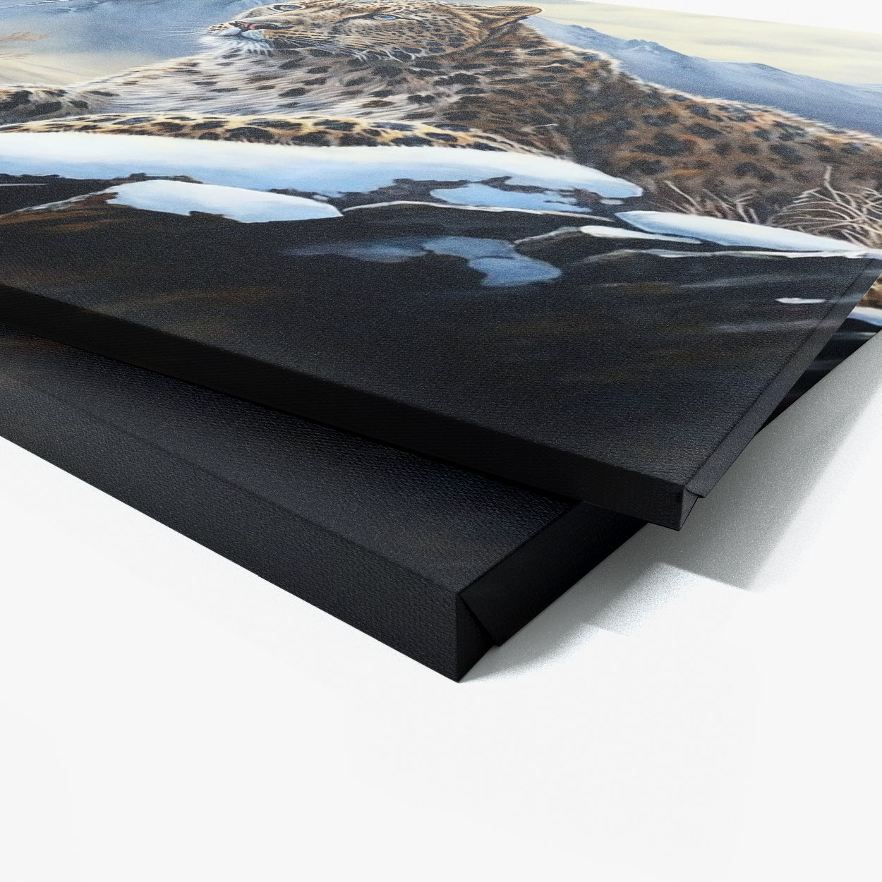 Leopard Realistic Snow 27 Wall Art