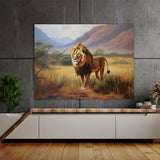 Lion African Savannah 95 Wall Art