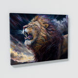 Lion Hunting Sky Drama 7 Wall Art