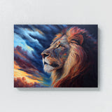 Lion Hunting Sky Drama 8 Wall Art
