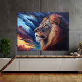 Lion Hunting Sky Drama 8 Wall Art