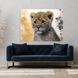 Lion Intricate Cub 18 Wall Art