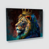 Vertical Version - Lion Majestic Crown 58 Wall Art