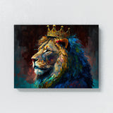 Vertical Version - Lion Majestic Crown 58 Wall Art