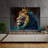 Vertical Version - Lion Majestic Crown 58 Wall Art