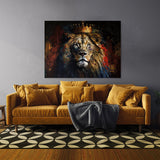 Lion Majestic Crown 59 Wall Art