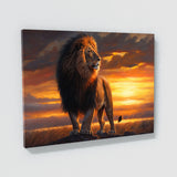 Lion Majestic Sunset 38 Wall Art