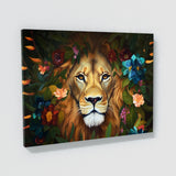 Lion Nature Flowers 94 Wall Art