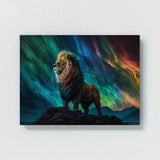 Lion Northern Lights 76 Wall Art