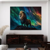Lion Northern Lights 76 Wall Art