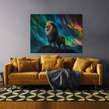 Lion Northern Lights 76 Wall Art