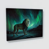 Lion Northern Lights 77 Wall Art