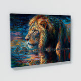 Lion Reflection Water 69 Wall Art