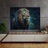 Lion Resilience Courage 64 Wall Art