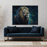 Lion Resilience Courage 64 Wall Art