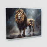 Lion Resilience Courage 96 Wall Art