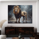 Lion Resilience Courage 96 Wall Art