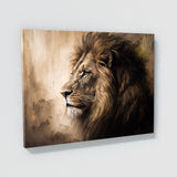 Lion Retro Sepia Nostalgia 80 Wall Art