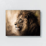 Lion Retro Sepia Nostalgia 80 Wall Art