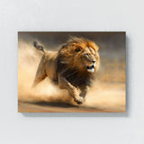 Lion Running Hunting 44 Wall Art