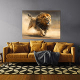 Lion Running Hunting 44 Wall Art
