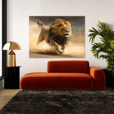 Lion Running Hunting 44 Wall Art
