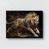 Lion Running Hunting 51 Wall Art