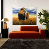 Lion Savannah Colorful Peaceful 13 Wall Art