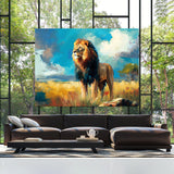 Lion Savannah Sky 6 Wall Art