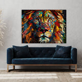 Lion Vibrant Bold 88 Wall Art