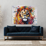 Lion Vibrant Drips 109 Wall Art