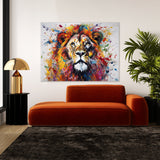 Lion Vibrant Drips 109 Wall Art