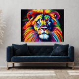 Lion Vibrant Pop Bold 90 Wall Art