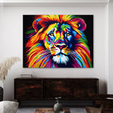 Lion Vibrant Pop Bold 90 Wall Art