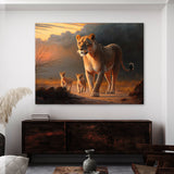 Lioness African Family 11 Wall Art