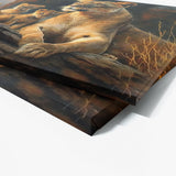 Lioness African Family Sunset 5 Wall Art