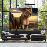 Lioness African Savannah 13 Wall Art