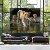 Lioness African Savannah 14 Wall Art