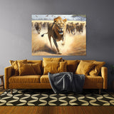Lioness African Scene 3 Wall Art