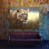 Lioness African Scene 6 Wall Art