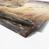 Lioness Beautiful Sunset 7 Wall Art