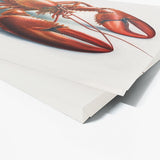 Lobster Red On White 4 Wall Art