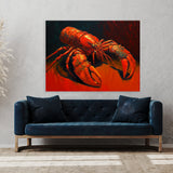 Lobster Vibrant Red 10 Wall Art