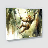 Monkey Jungle Watercolor 15 Wall Art