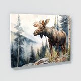 Moose Realistic Landscape 8 Wall Art