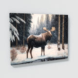 Moose Snowy Landscape 1 Wall Art