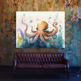 Octopus Cute Playful Ocean 5 Wall Art