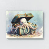 Octopus Cute Playful Underwater 10 Wall Art